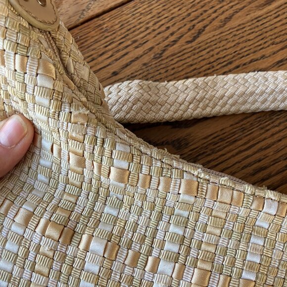 Vintage The Sak Woven Cream Shoulder Purse - Picture 8 of 8